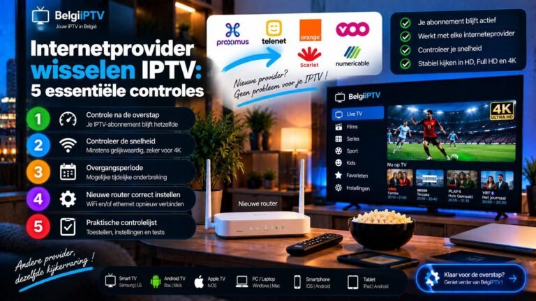 Internetprovider wisselen IPTV: 5 essentiële controles