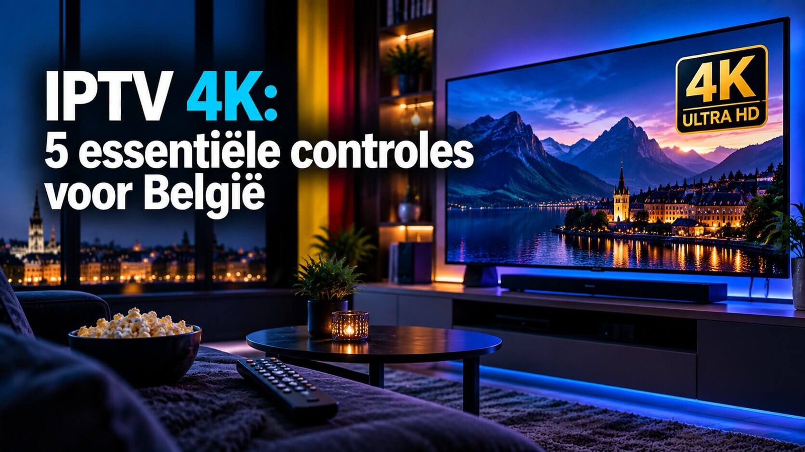 IPTV 4K in België op een compatibele televisie