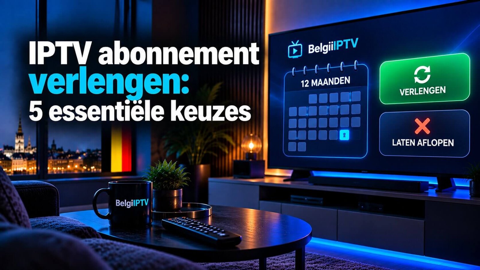 IPTV abonnement verlengen bij het einde van 12 maanden