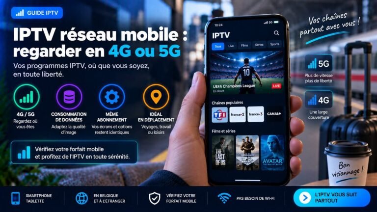 IPTV réseau mobile : 5 conseils pour la 4G ou 5G