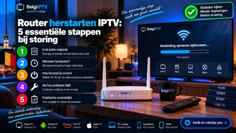 Router herstarten IPTV: 5 essentiële stappen bij storing